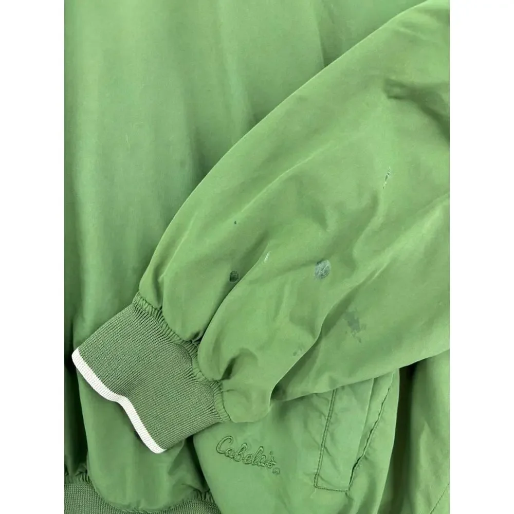 Cabela’s Men’s L Green V-Neck Outdoor Pullover Jacket